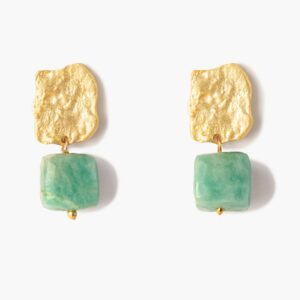 Pendiente Gong Amazonita